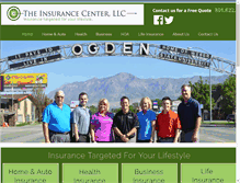 Tablet Screenshot of insurancecenterut.com